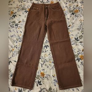 Brown Denim Pants